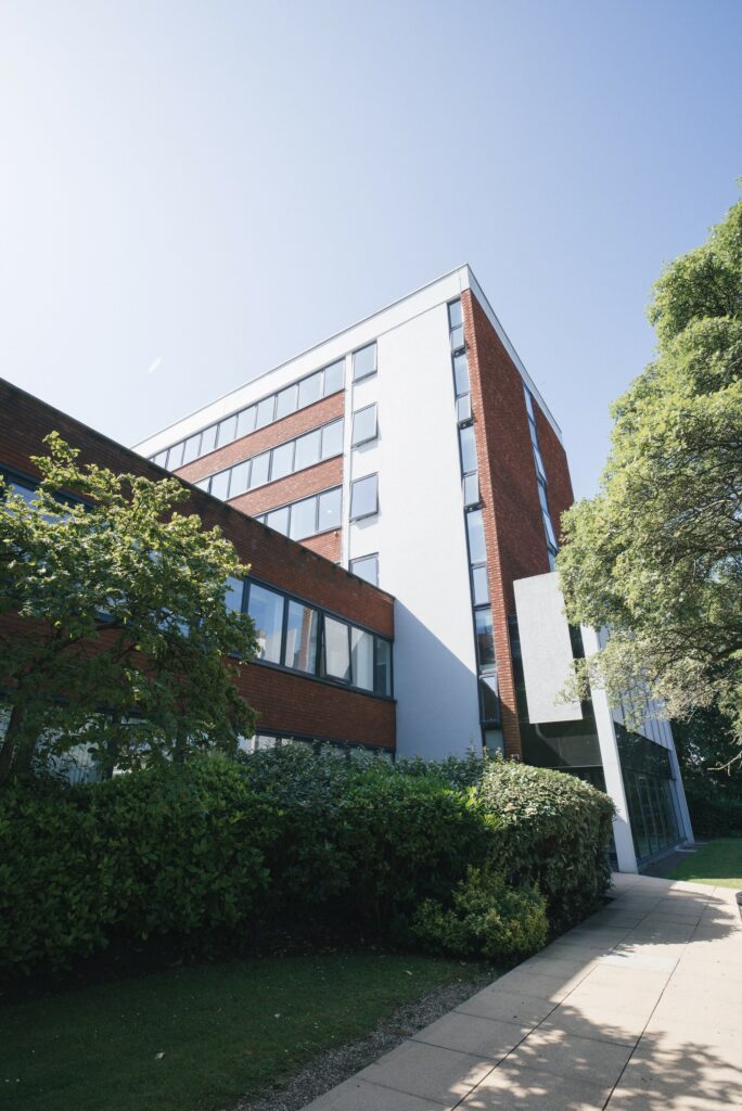 A photo of the DA Languages office in Manchester on a sunny day.